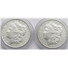 Image 1 : 2 - AU MORGAN DOLLARS: 1885 & 1904-O