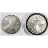 Image 1 : 2003 & 2000 AMERICAN SILVER EAGLES