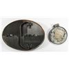Image 2 : 1921 MORGAN BELT BUCKLE; 1925 PEACE W/ ENAMELED