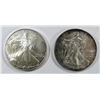 Image 1 : 2004 & 2002 AMERICAN SILVER EAGLES