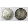 Image 2 : 2004 & 2002 AMERICAN SILVER EAGLES