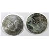 Image 2 : 2013 & 1986 AMERICAN SILVER EAGLES