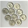 Image 1 : 10 - 1942 MERCURY DIMES AU/BU