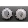 Image 1 : 2- QUEEN ELZABETH 1/2 OX. SILVER ROUND