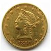 Image 1 : 1880 LIBERTY HEAD $10 DOLLAR GOLD EAGLE