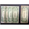 Image 2 : 5- 1935'S STAR NOTES $1 SILVER CERTS