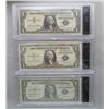 Image 2 : 11 - $1 SILVER CERTIFICATES in ACRYLIC HOLDERS