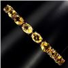 Image 1 : Natural Oval 8x6mm Top Rich Yellow Citrine Bracelet