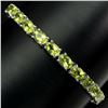 Image 1 : Natural 7x5mm Top Rich Green Peridot Bracelet