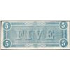 Image 2 : 1864 $5 Confederate States of America Note