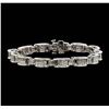 Image 1 : 14KT White Gold 6.67 ctw Diamond Bracelet