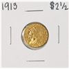 Image 1 : 1913 $2 1/2 Indian Head Quarter Eagle Gold Coin