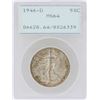 Image 1 : 1946-D Walking Liberty Half Dollar Coin PCGS MS64 Green Rattler Holder