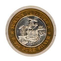 .999 Fine Silver Sunken Treasure $10 Limited Edition Gaming Token