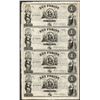 Image 1 : Uncut Sheet of 1800's $1 Ket Forint Obsolete Notes