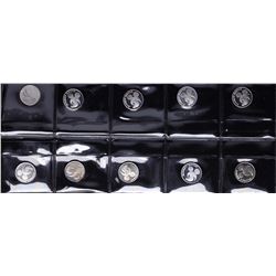 Lot of (10) Disney Mickey Mouse 1/20 oz. .999 Fine Silver Coin Rounds