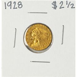 1928 $2 1/2 Indian Head Quarter Eagle Gold Coin
