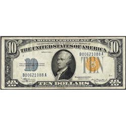 1934A $10 North Africa WWII Emergency Issue Silver Certificate Note