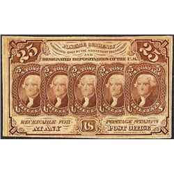 July 17, 1862 Twenty-Five Cents First Issue Fractional Currency Note