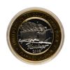 Image 2 : .999 Fine Silver Flamingo Casino Laughlin, NV $10 Limited Edition Gaming Token