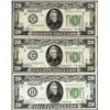 Image 1 : Lot of (3) 1928 $20 Federal Reserve Notes - Redeemable in Gold