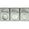 Image 1 : Lot of (3) 1967/1980 Israel Commemorative Silver Coins NGC MS67/PF67/PF68 Ultra