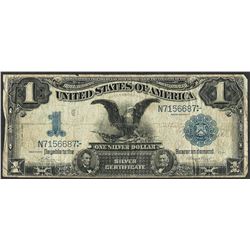 1899 $1 Black Eagle Silver Certificate Note