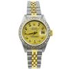 Image 1 : Rolex Ladies Datejust 18KT Yellow Gold & Steel 26mm MOP Diamond Dial Watch