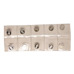Lot of (10) Disney Mickey & Minnie Mouse Golfer 1/20 oz. .999 Fine Silver Coin R