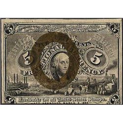 March 3, 1863 Five Cents Second Issue Fractional Currency Note