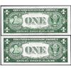 Image 2 : Lot of (2) 1935F $1 Silver Certificate Star Notes