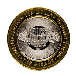 .999 Fine Silver Mirage Las Vegas, Nevada $10 Limited Edition Gaming Token