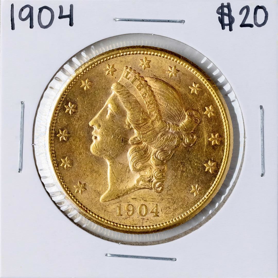 1904 20 Liberty Head Double Eagle Gold Coin 1904-20-liberty-head-double-eagle-gold-coin