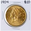 Image 1 : 1904 $20 Liberty Head Double Eagle Gold Coin