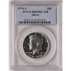 1976-S Proof Franklin Half Dollar Coin PCGS PR69DCAM