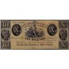 Image 1 : 1800's $10 New Orleans Canal & Banking Company Obsolete Note