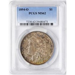 1894-O $1 Morgan Silver Dollar Coin PCGS MS62