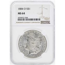 1884-O $1 Morgan Silver Dollar Coin NGC MS64