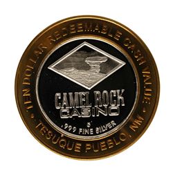 .999 Fine Silver Camel Rock Casino New Mexico $10 Limited Edition Gaming Token