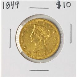 1849 $10 Liberty Head Eagle Gold Coin