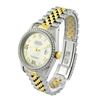 Image 2 : Rolex Unisex Datejust 18KT Yellow Gold & Steel 36mm Silver Roman Diamond Dial Wa