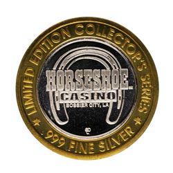 .999 Fine Silver Horseshoe Bossier City, LA $10 Limited Edition Gaming Token