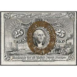 March 3, 1862 Second Issue 25 Cent Fractional Currency Note