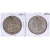 Image 1 : Lot of (2) 1892 $1 Morgan Silver Dollar Coins