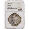 Image 1 : 1883 $1 Morgan Silver Dollar Coin NGC MS63