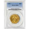 Image 1 : 1894 $10 Liberty Head Eagle Gold Coin PCGS MS61