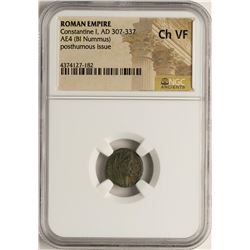 Constantine I, 307-337 AD Ancient Roman Empire Coin NGC Ch VF
