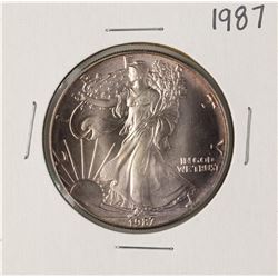 1987 $1 American Silver Eagle Coin Amazing Toning