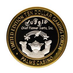 .999 Fine Silver Palms Las Vegas, Nevada $10 Limited Edition Gaming Token