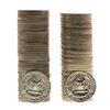Image 2 : Lot of 1963 & 1963-D Brilliant Uncirculated Washington Quarter Coin Rolls